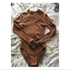 stripped uo bodysuit t-back